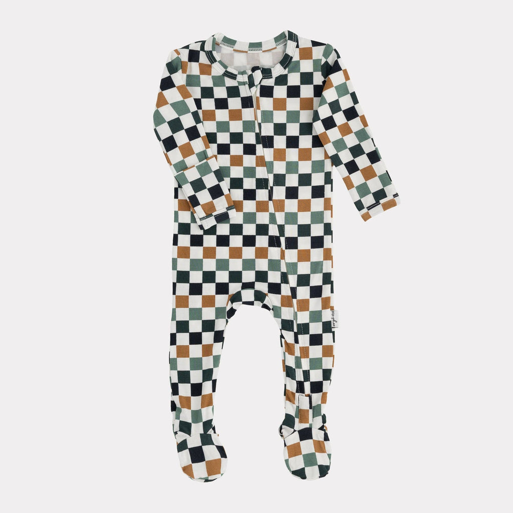 NR PIP + PHEE BAMBOO FOOTED SLEEPER | CAFE FLORAL | NEWBORN