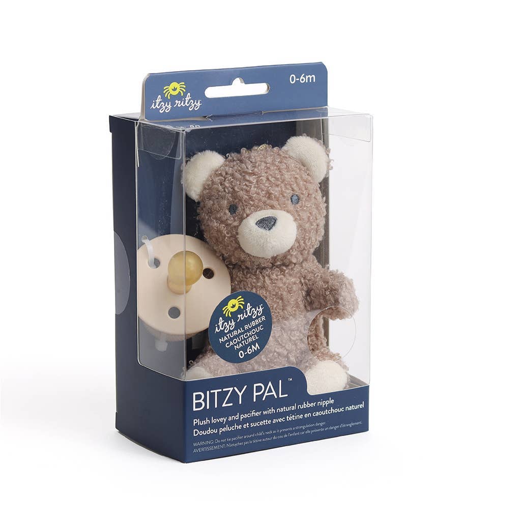 NR BITZY PAL NATURAL PACIFIER PLUSH | GOOSE