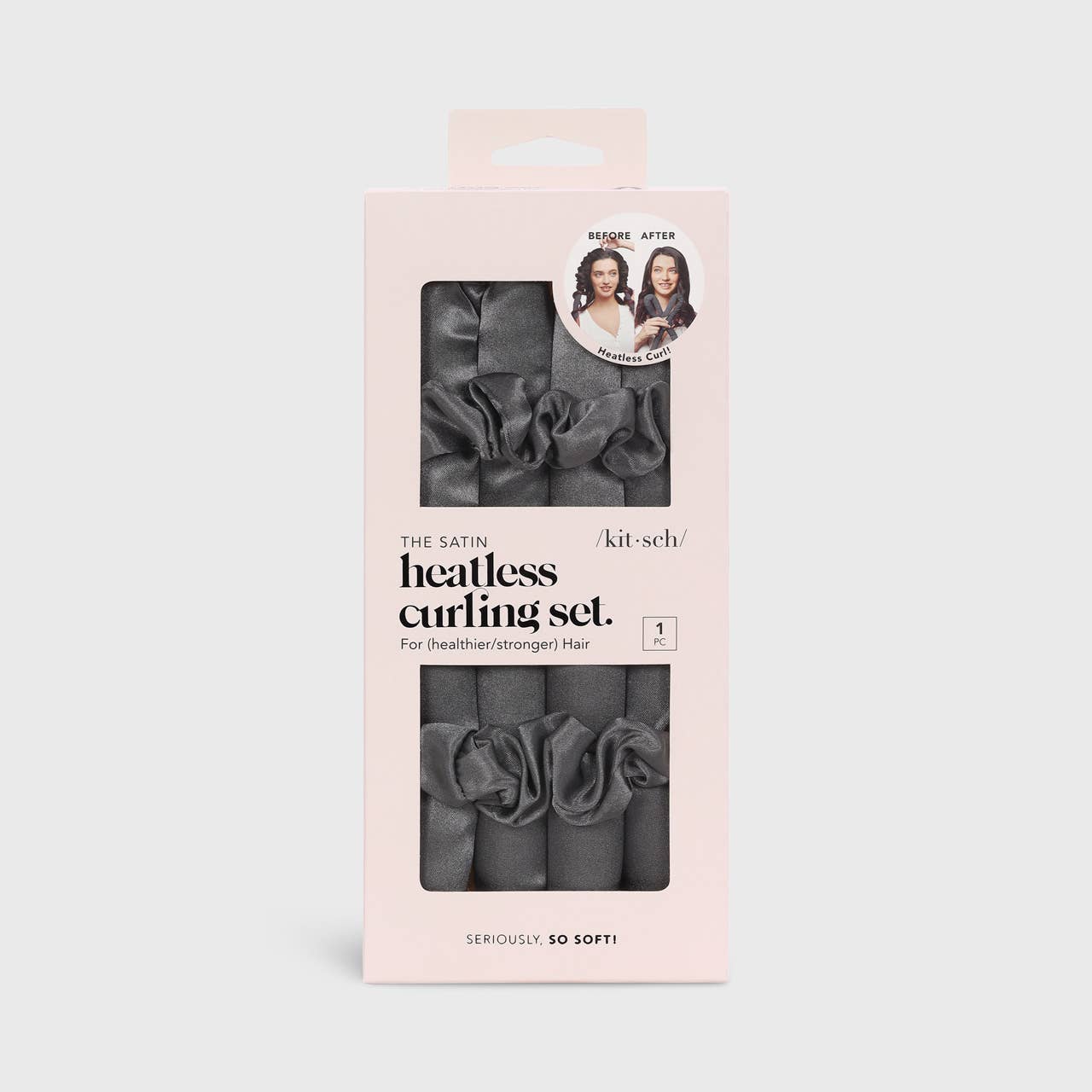 NR KITSCH SATIN HEATLESS CURLING SET | CHARCOAL