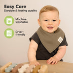 NR KEABABIES BABY BANDANA BIBS | 8-PACK | TERRACOTTA