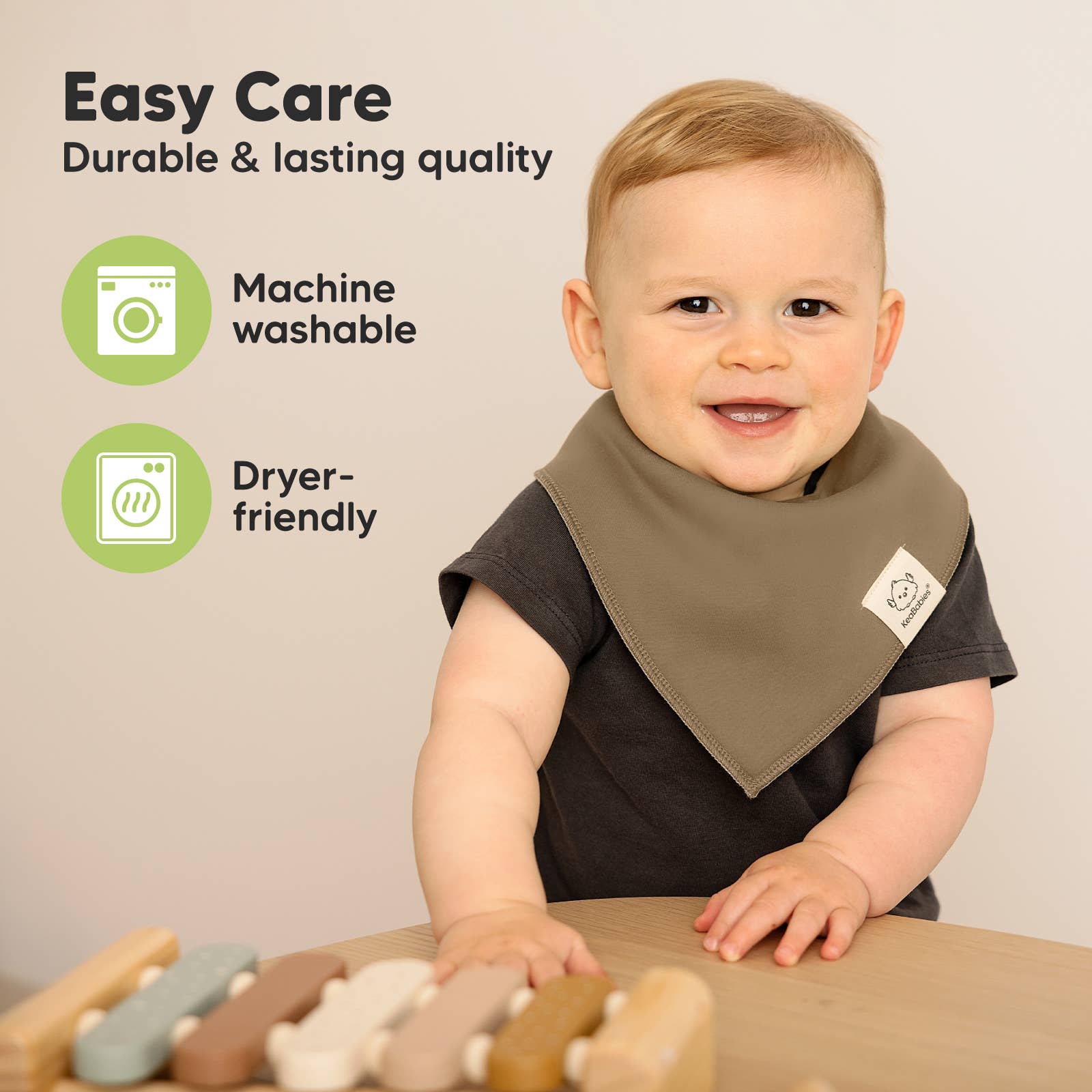 NR KEABABIES BABY BANDANA BIBS | 8-PACK | TERRACOTTA