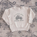 NR A LITTLE DIRT NEVER HURT CREW SWEATSHIRT | SPORT GREY