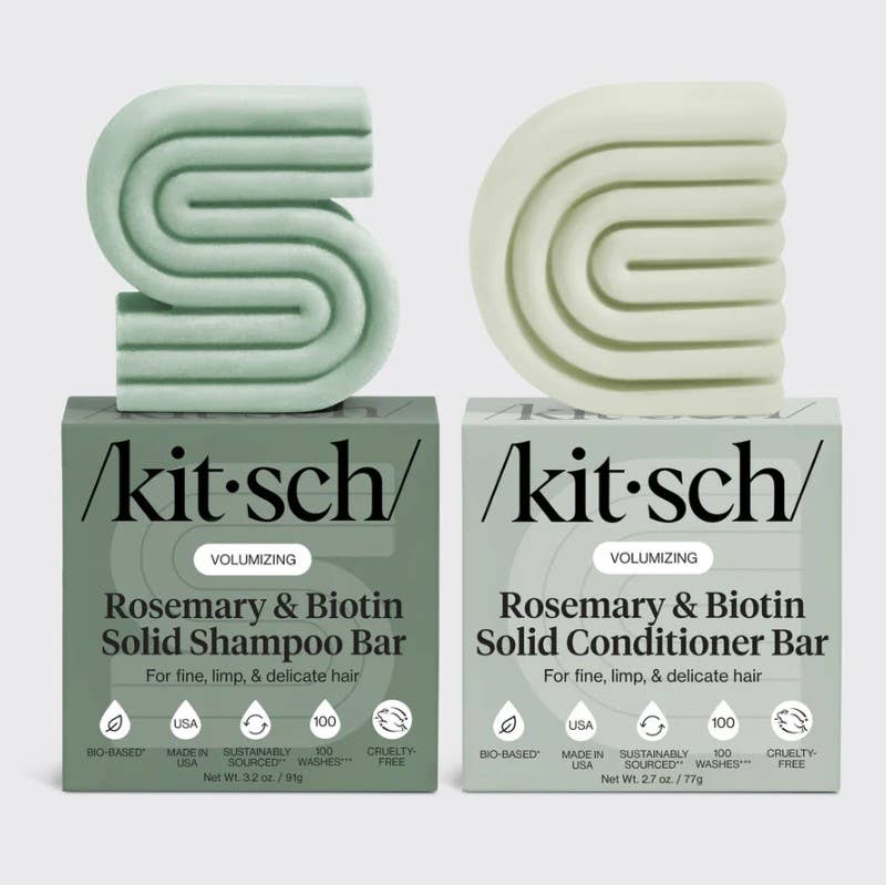 NR KITSCH SHAMPOO CONDITIONER BAR COMBO | ROSEMARY AND BIOTIN VOLUMIZING
