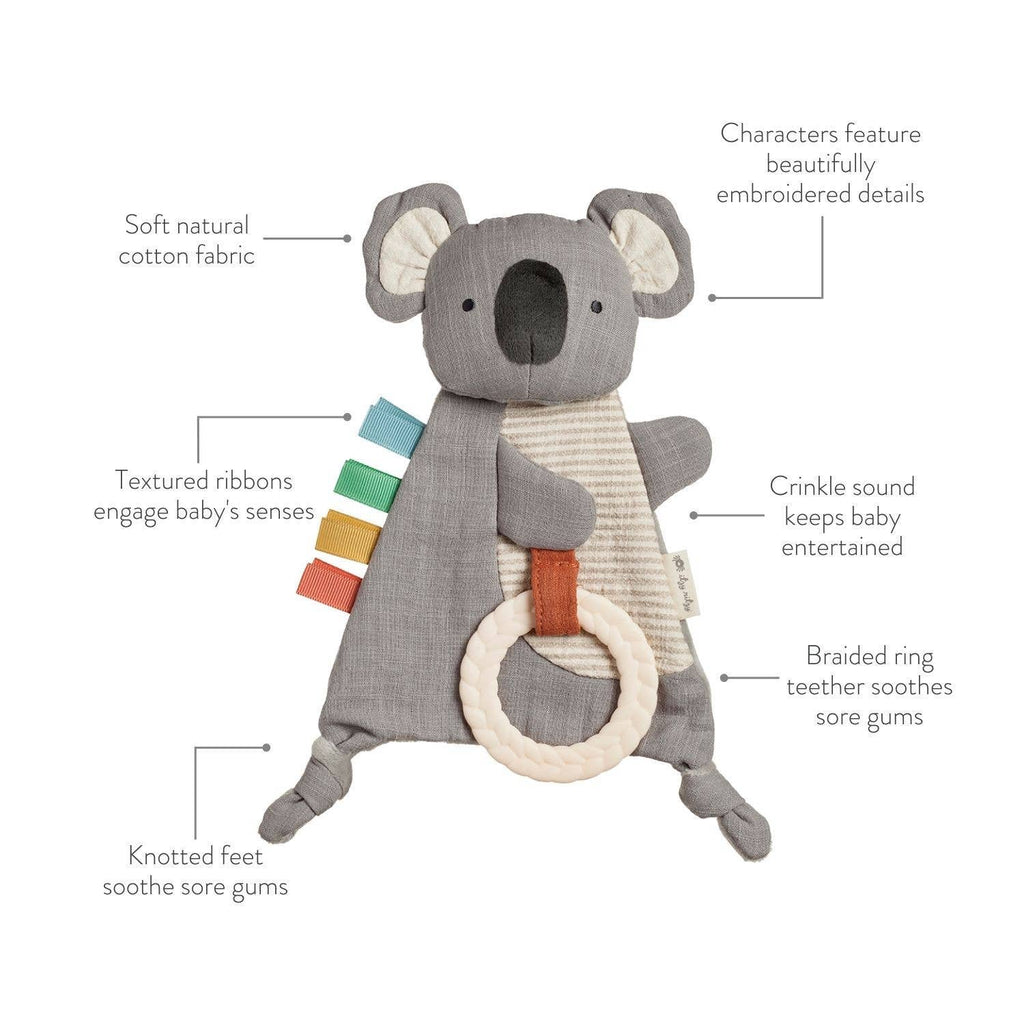 NR BITZY CRINKLE SENSORY TOY TEETHER | MALLARD