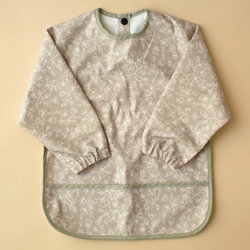 NR MINIKA LONG SLEEVE BIB | FLOWERS