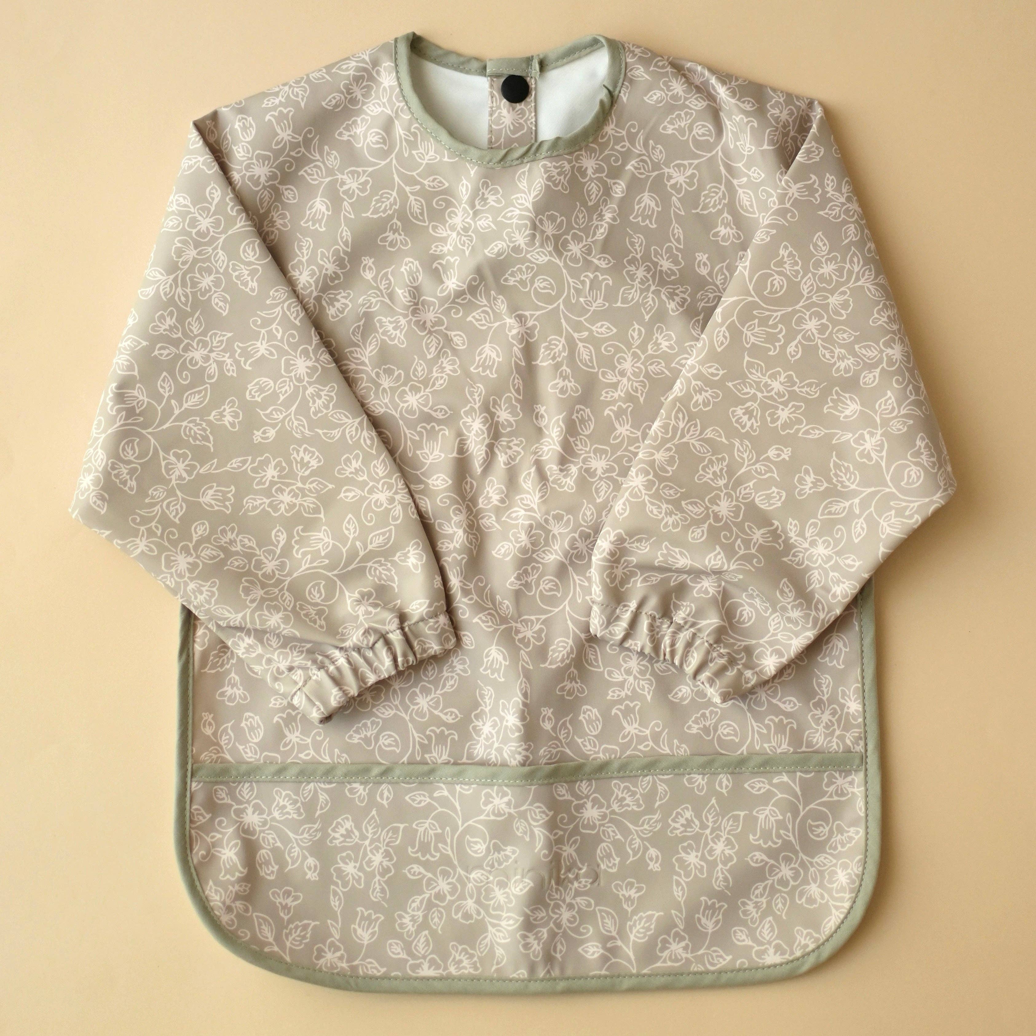NR MINIKA LONG SLEEVE BIB | FLOWERS