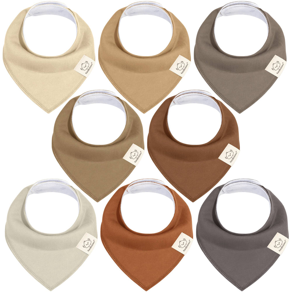 NR KEABABIES BABY BANDANA BIBS | 8-PACK | TERRACOTTA
