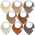 NR KEABABIES BABY BANDANA BIBS | 8-PACK | TERRACOTTA