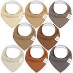NR KEABABIES BABY BANDANA BIBS | 8-PACK | TERRACOTTA