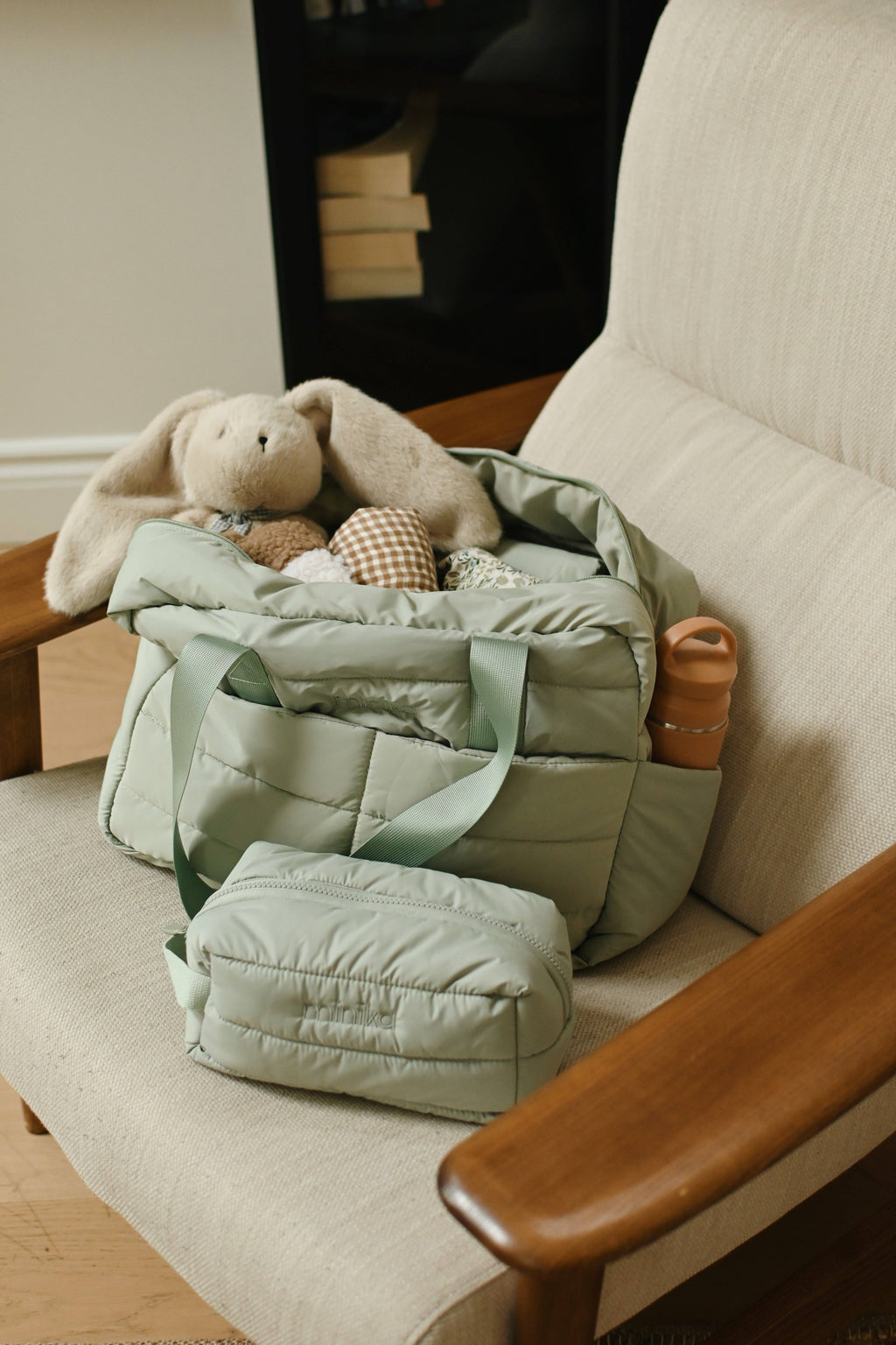 NR MINIKA DIAPER BAG | SAGE