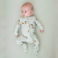 NR BELAN J FOOTED ZIPPER SLEEPER | GIRAFFE