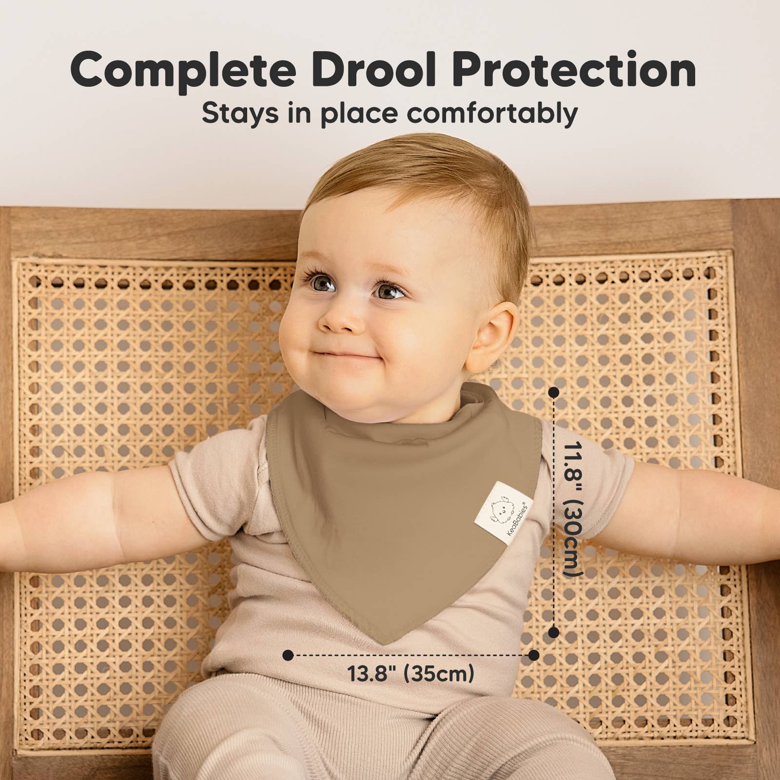 NR KEABABIES BABY BANDANA BIBS | 8-PACK | TERRACOTTA