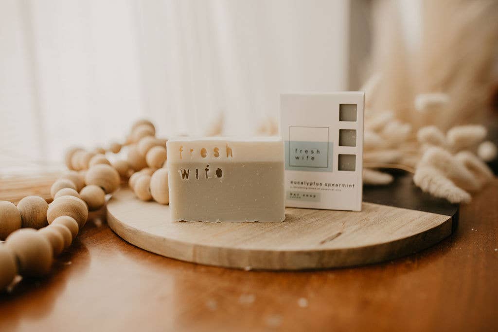 NR EUCALYPTUS SPEARMINT BAR SOAP | FRESH WIFE SOAP CO.