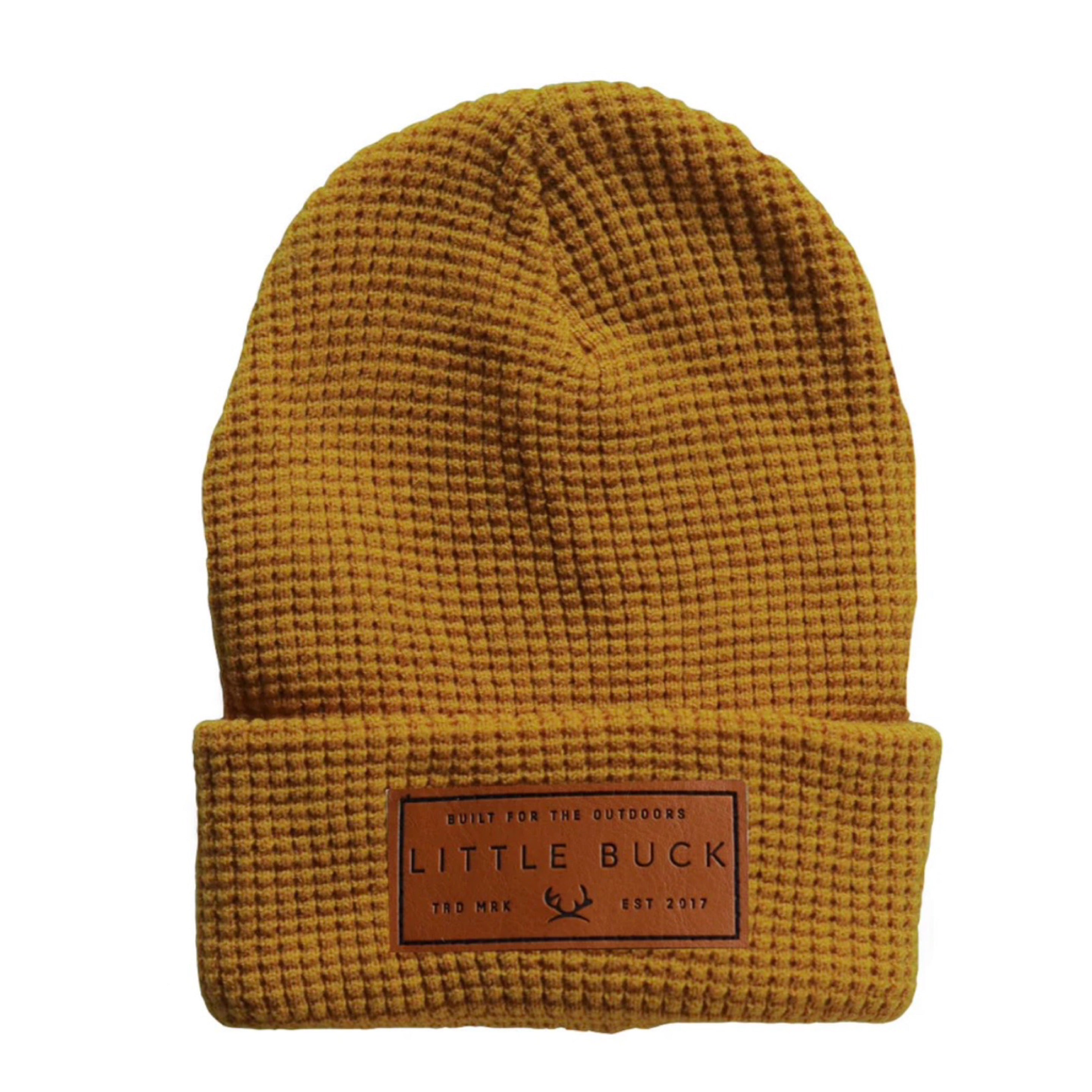 NR LITTLE BUCK WAFFLE CABIN BEANIE | MUSTARD