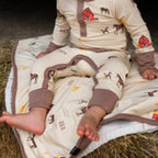 NR BELAN J LONG SLEEVE POCKET ROMPER | HAY NEIGHBOR