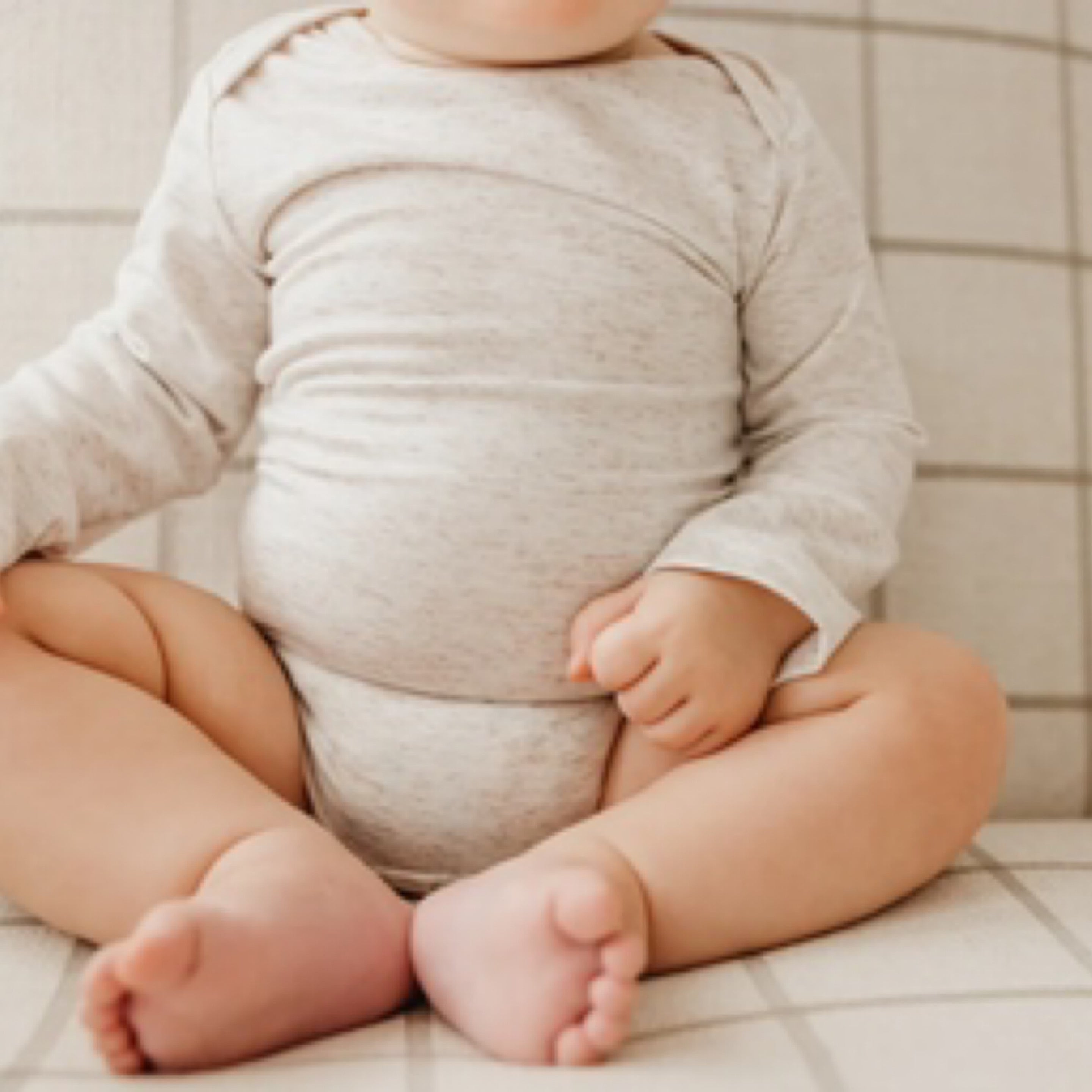 NR COPPER PEARL LONG SLEAVE BODYSUIT | OAT | 3-6 MONTH