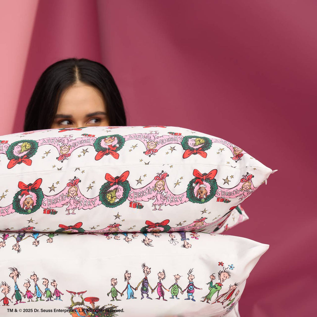 NR GRINCH X KITSCH SATIN PILLOWCASE | KING