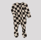 NR PIP + PHEE CHARCOAL CHECKS SLEEPER