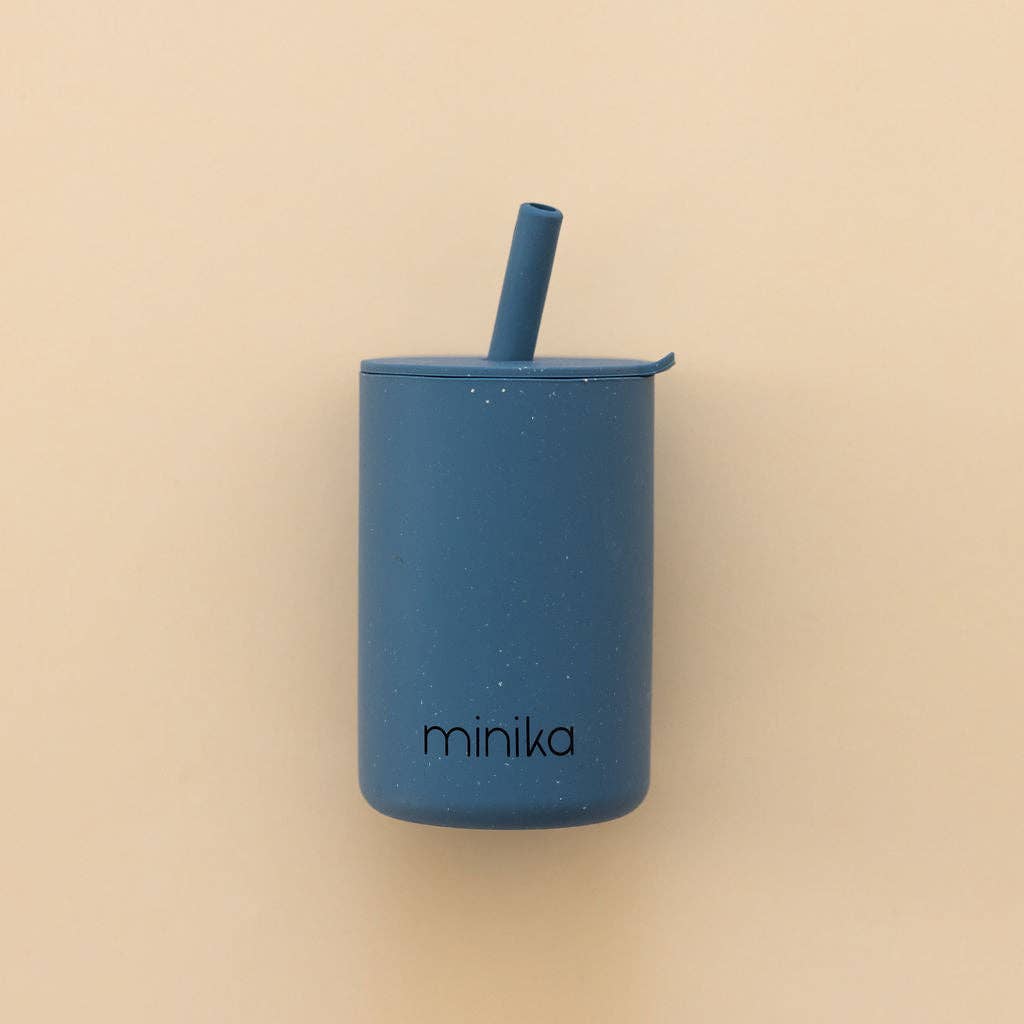 NR MINIKA STRAW CUP + LID | INDIGO