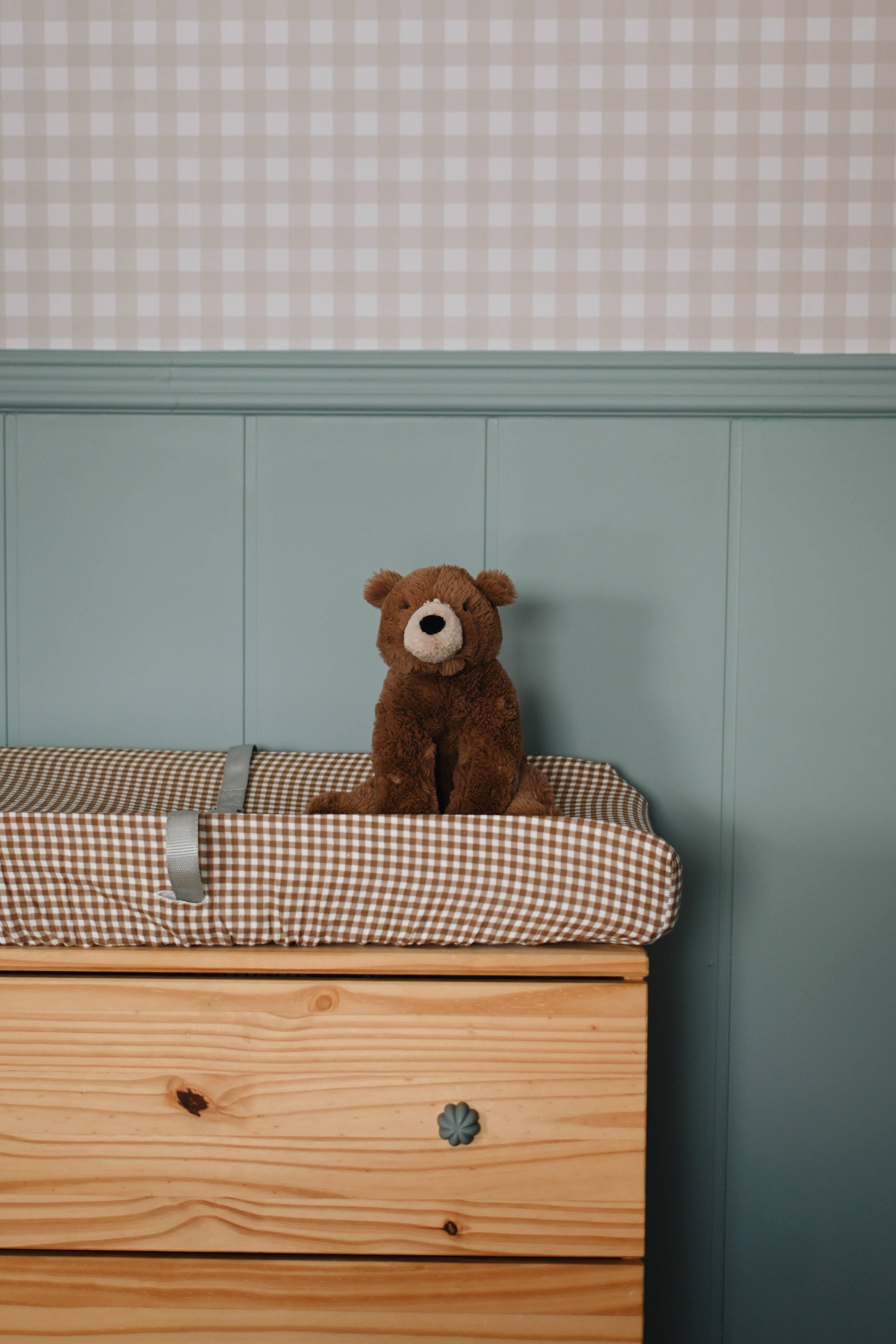 NR MINIKA CHANGING PAD COVER | VICHY BROWN