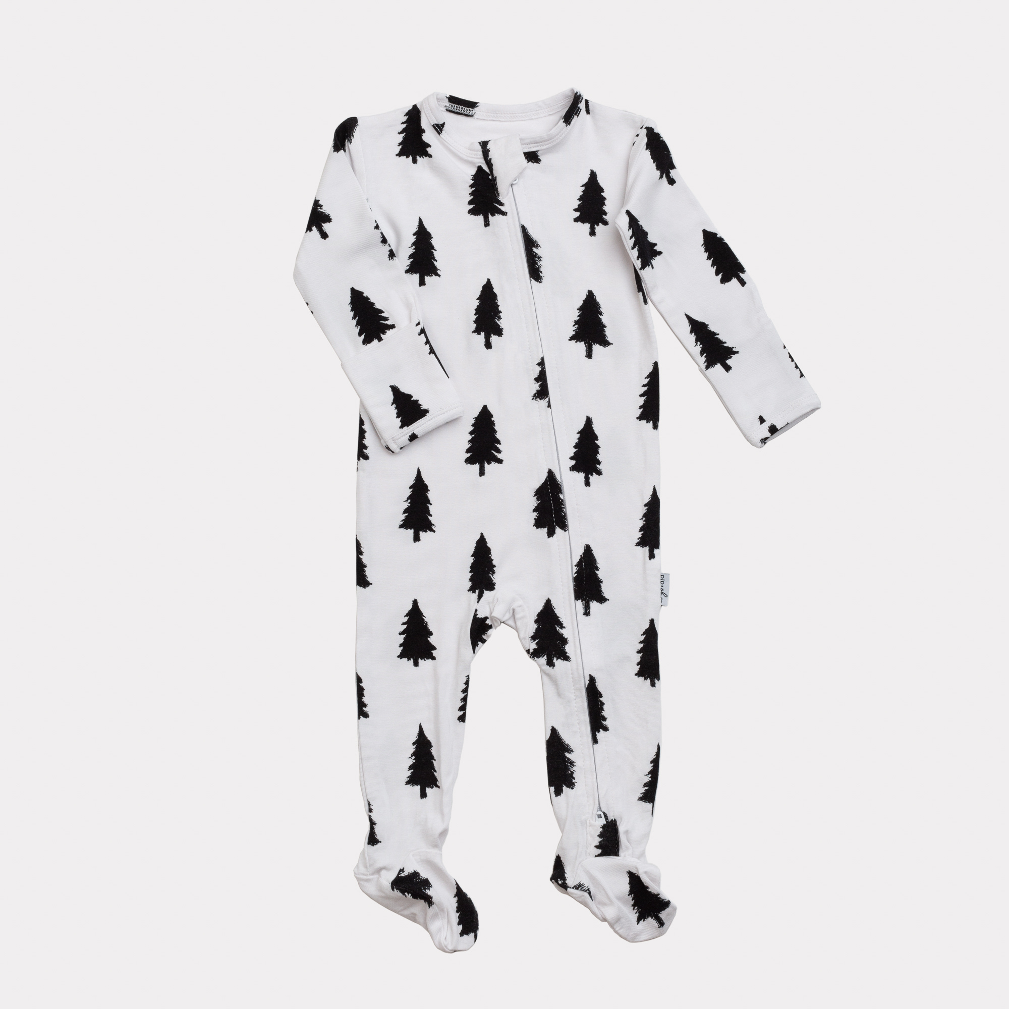 NR PIP + PHEE BAMBOO FOOTED SLEEPER | MAPLE GRID | NEWBORN