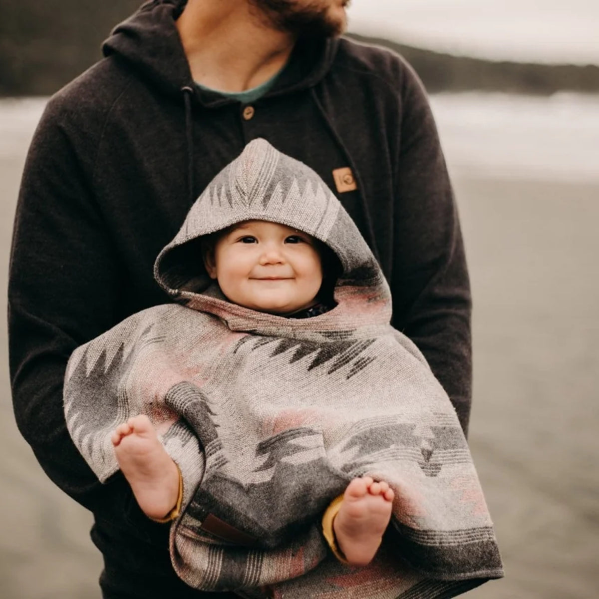NR MINI PONCHO | DUSTY ROSE