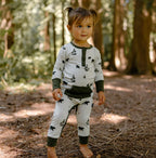 NR BELAN J | LONG SLEEVE POCKET ROMPER | BLACK BEARS