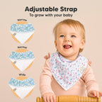 NR KEABABIES BABY BANDANA BIBS | 8-PACK | FLOURISH