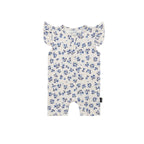 NR BELAN J BLUEBELLS | RUFFLED SLEEVES SHORTALL ROMPER