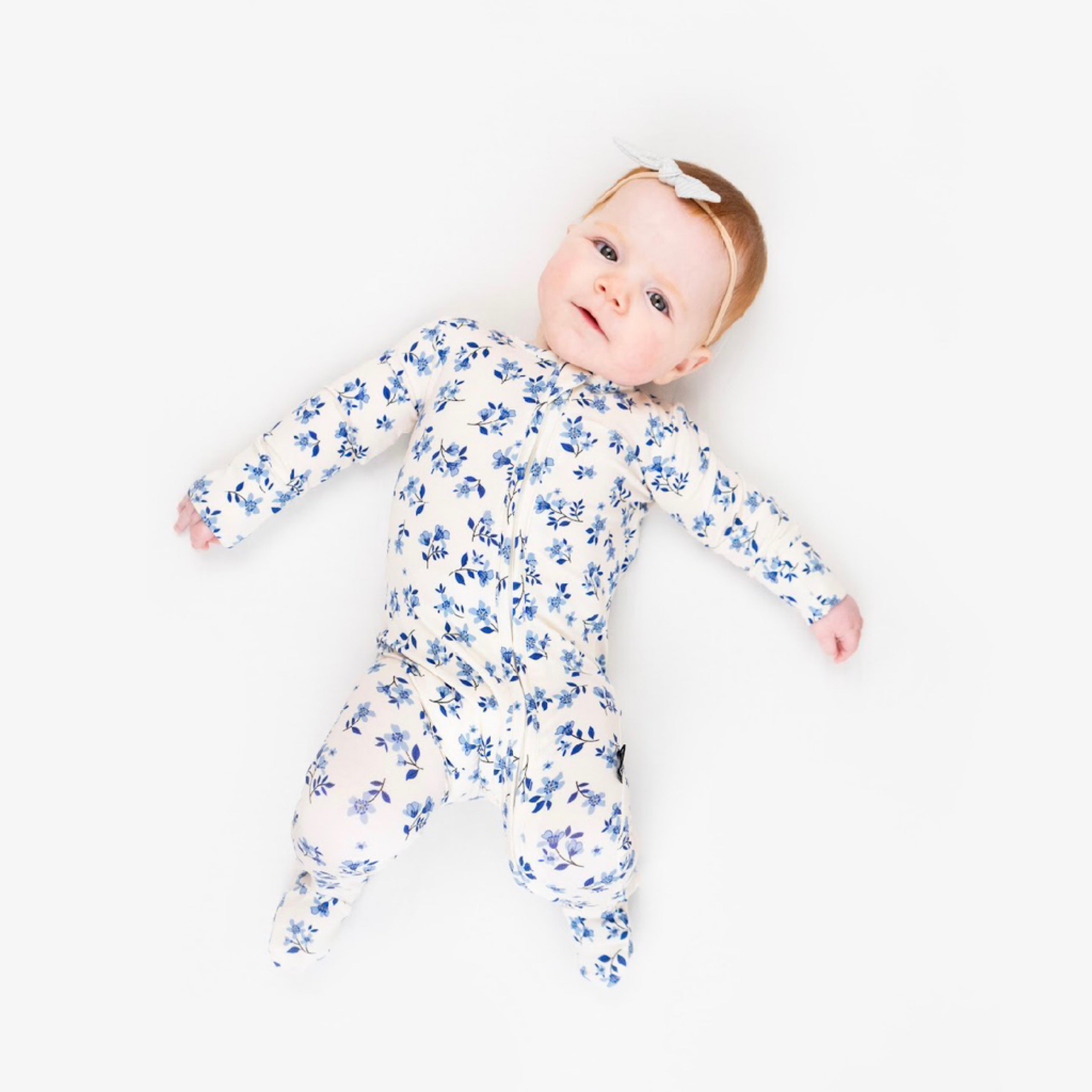 NR BELAN J BLUEBELLS | FOOTED ZIPPER SLEEPER