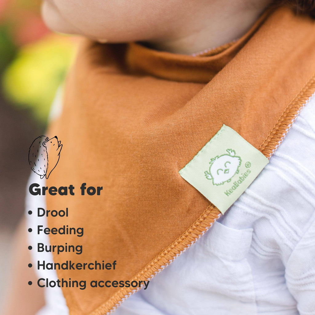 NR KEABABIES BABY BANDANA BIBS | 8-PACK | HUNTER