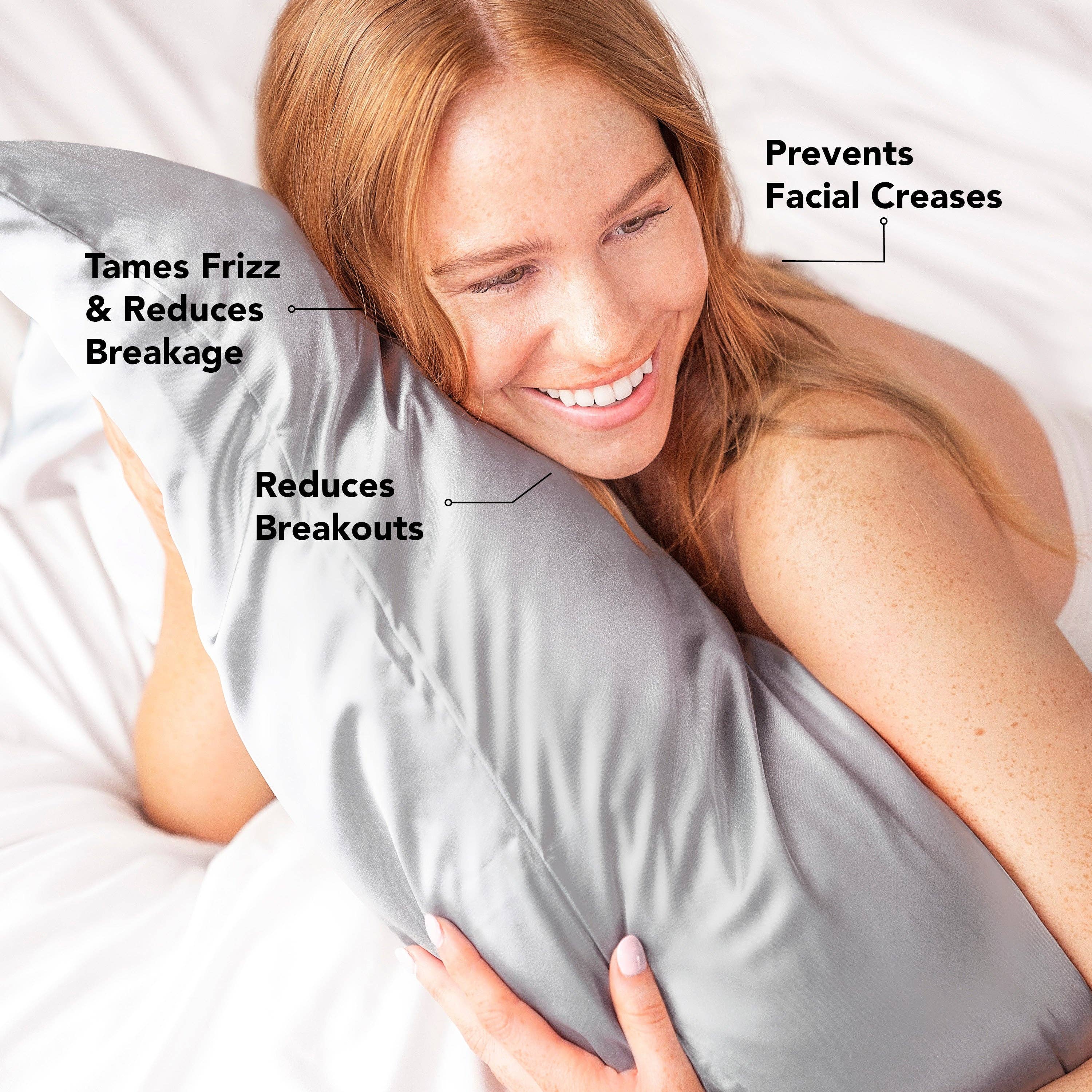 NR KITSCH SATIN PILLOWCASE | SILVER