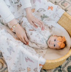 NR COPPER PEARL SWADDLE BLANKET | LUNA BUTTERFLY