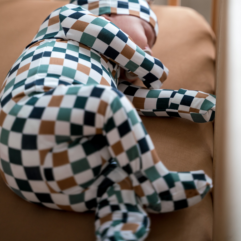NR PIP + PHEE BAMBOO FOOTED SLEEPER | CAFE FLORAL | NEWBORN