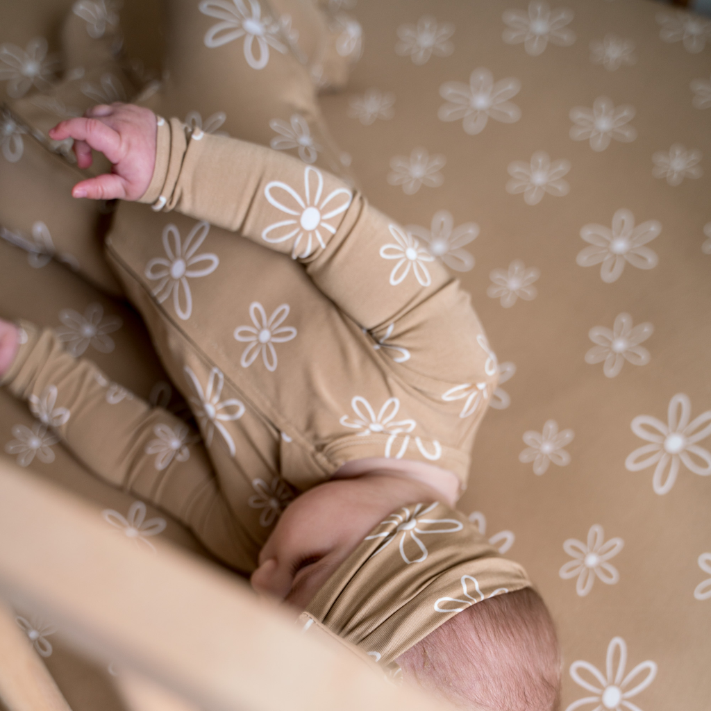 NR PIP + PHEE BAMBOO FOOTED SLEEPER | CAFE FLORAL | NEWBORN