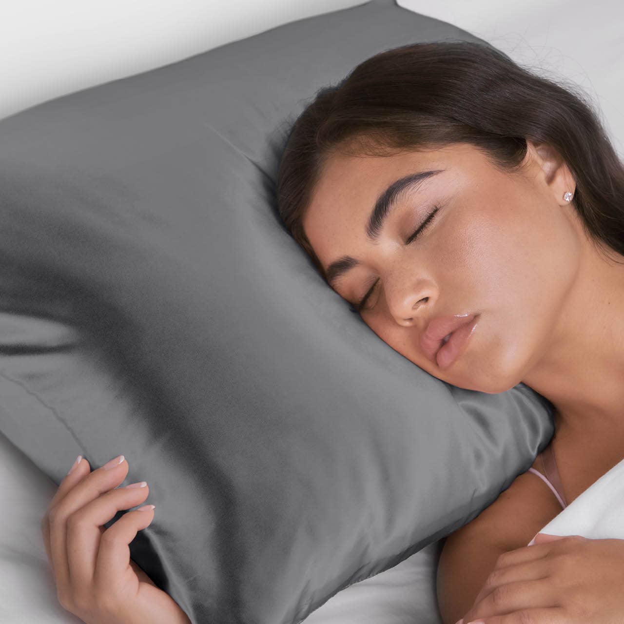 NR KITSCH SATIN PILLOWCASE | CHARCOAL