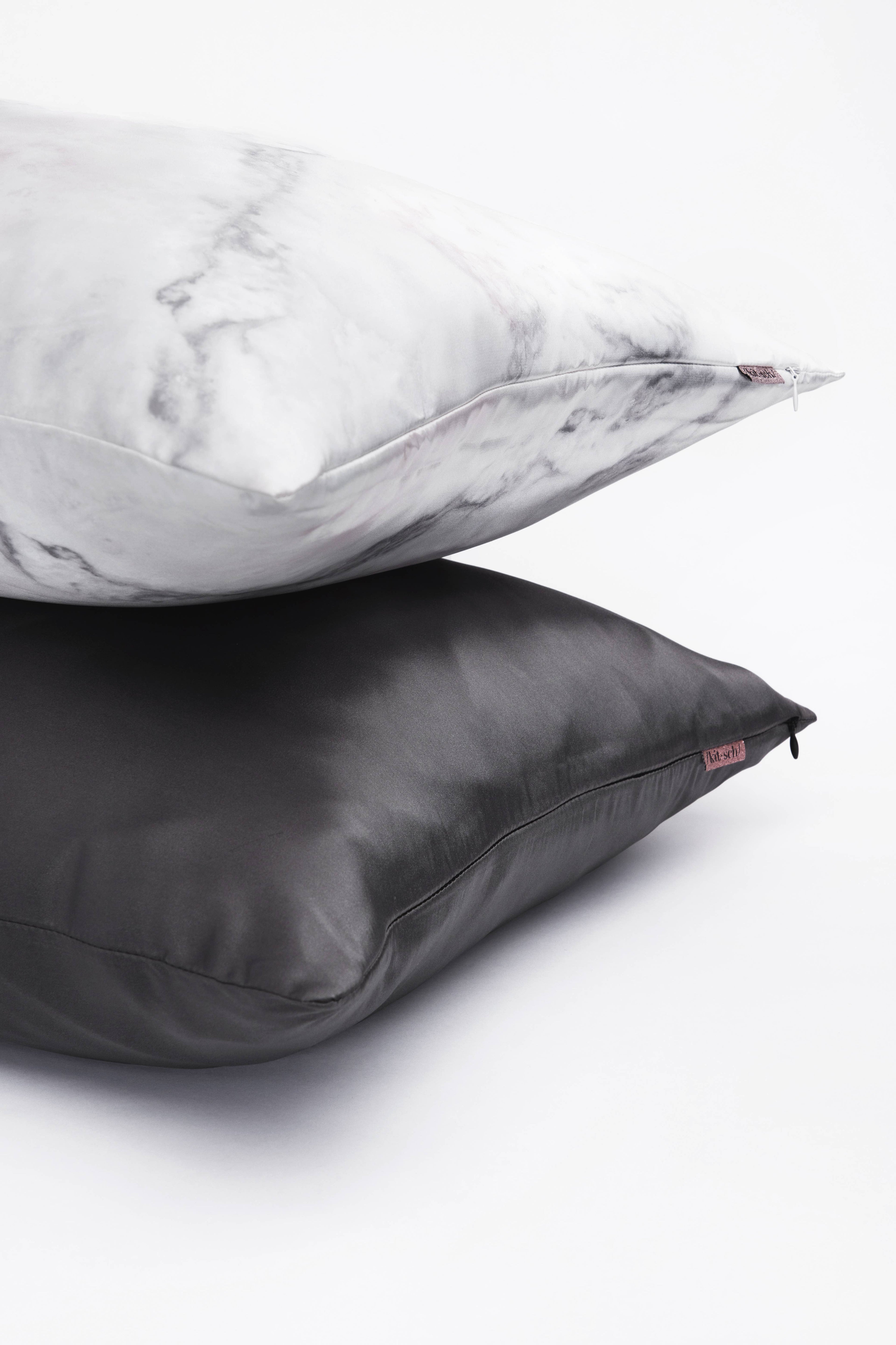 NR KITSCH SATIN PILLOWCASE | CHARCOAL