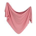 NR COPPER PEARL SWADDLE BLANKET | ROSEWOOD RIBBED