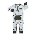 NR BELAN J | LONG SLEEVE POCKET ROMPER | BLACK BEARS