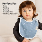 NR KEABABIES 8-PACK HALLO DROOL BIBS | VESSELS