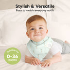 NR KEABABIES BABY BANDANA BIBS | 8-PACK | ROARSOME