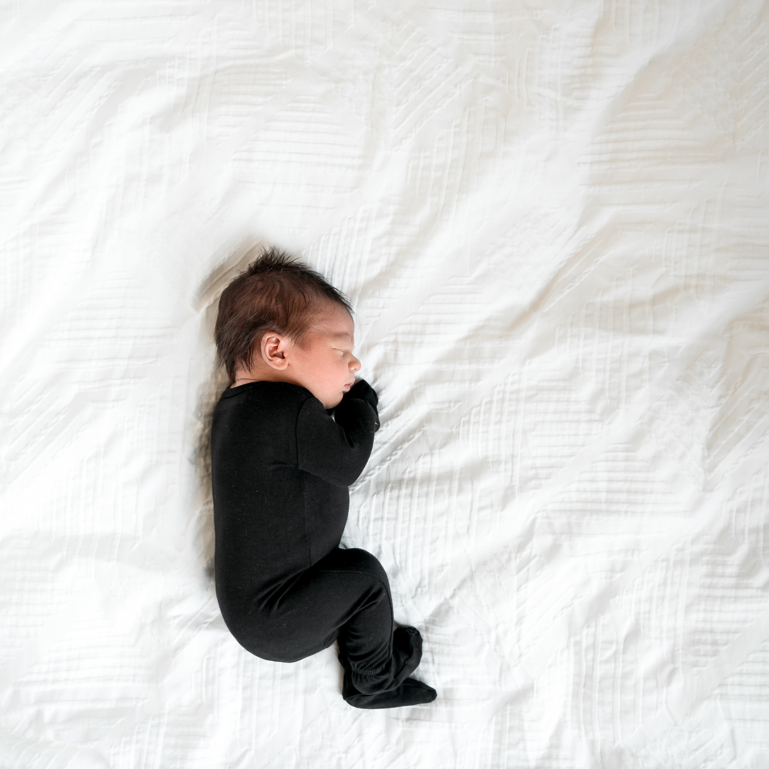 NR PIP + PHEE BAMBOO FOOTED SLEEPER | NIGHT BLACK NEWBORN