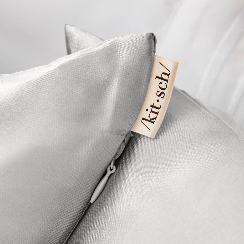NR KITSCH KING SATIN PILLOWCASE | SILVER