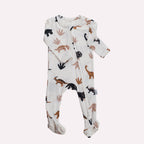 NR PIP + PHEE BAMBOO FOOTED SLEEPER | CAFE FLORAL | NEWBORN