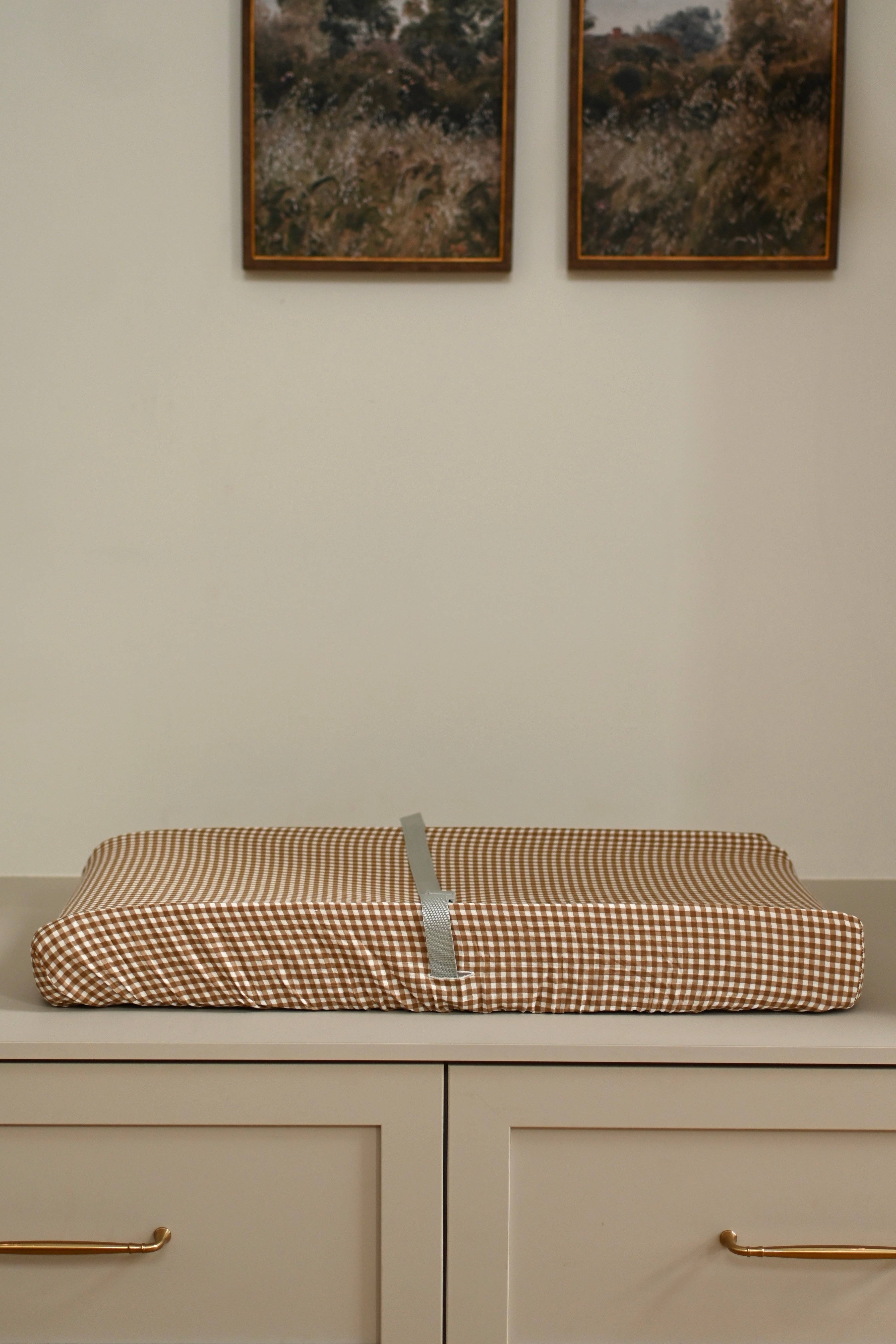 NR MINIKA CHANGING PAD COVER | VICHY BROWN
