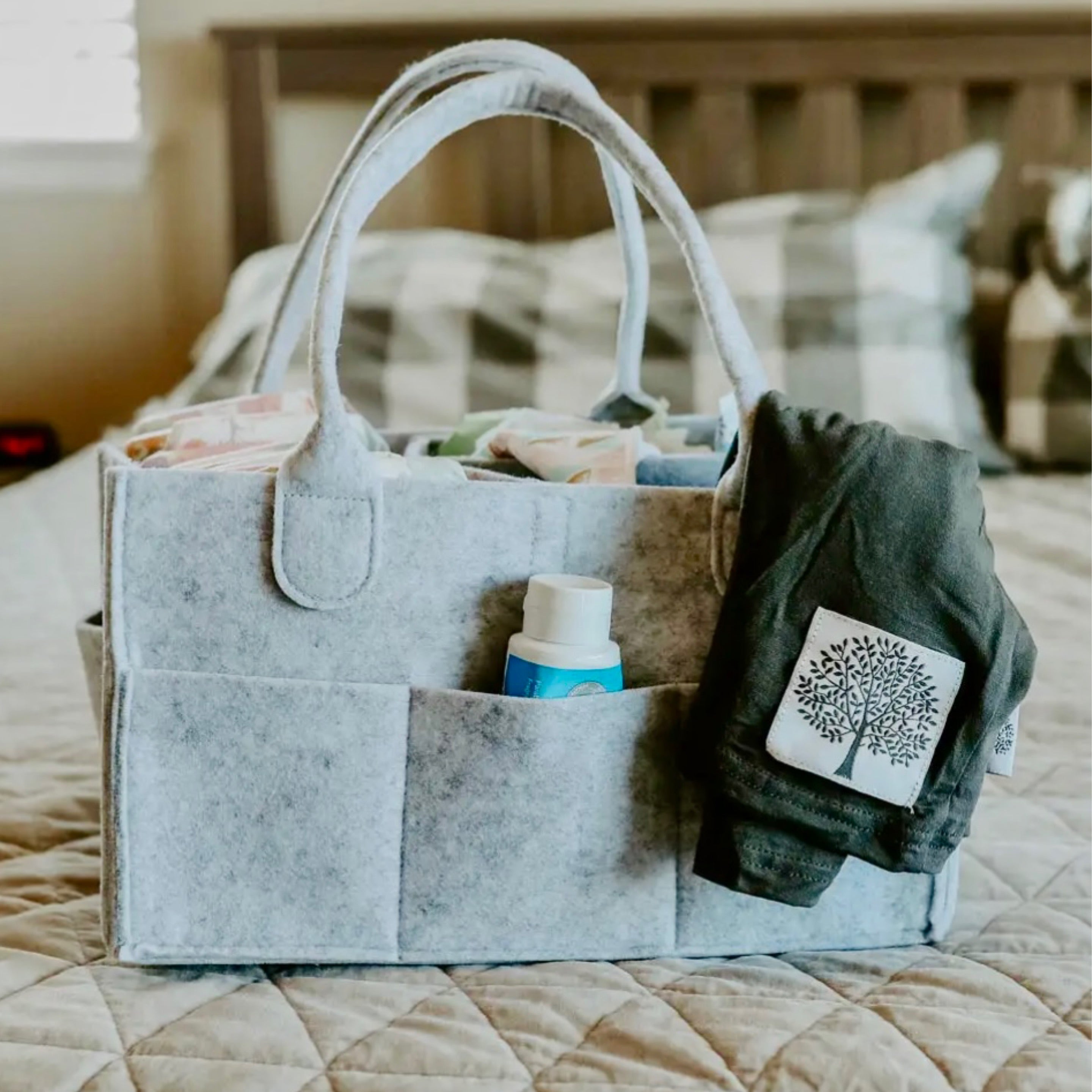 NR DIAPER CADDY | GREY