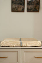 NR MINIKA CHANGING PAD COVER | STRIPE BEIGE