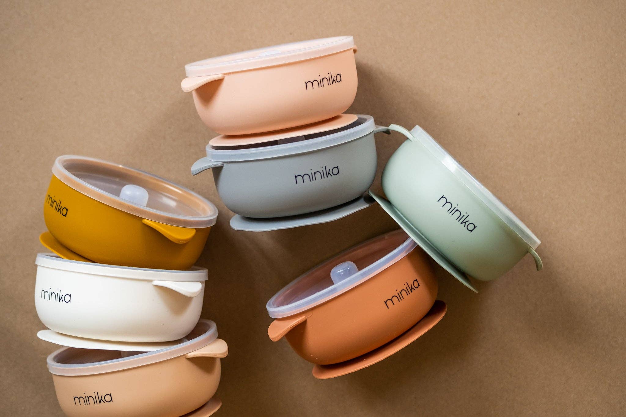 NR MINIKA SILICONE BOWL + LID | SAGE