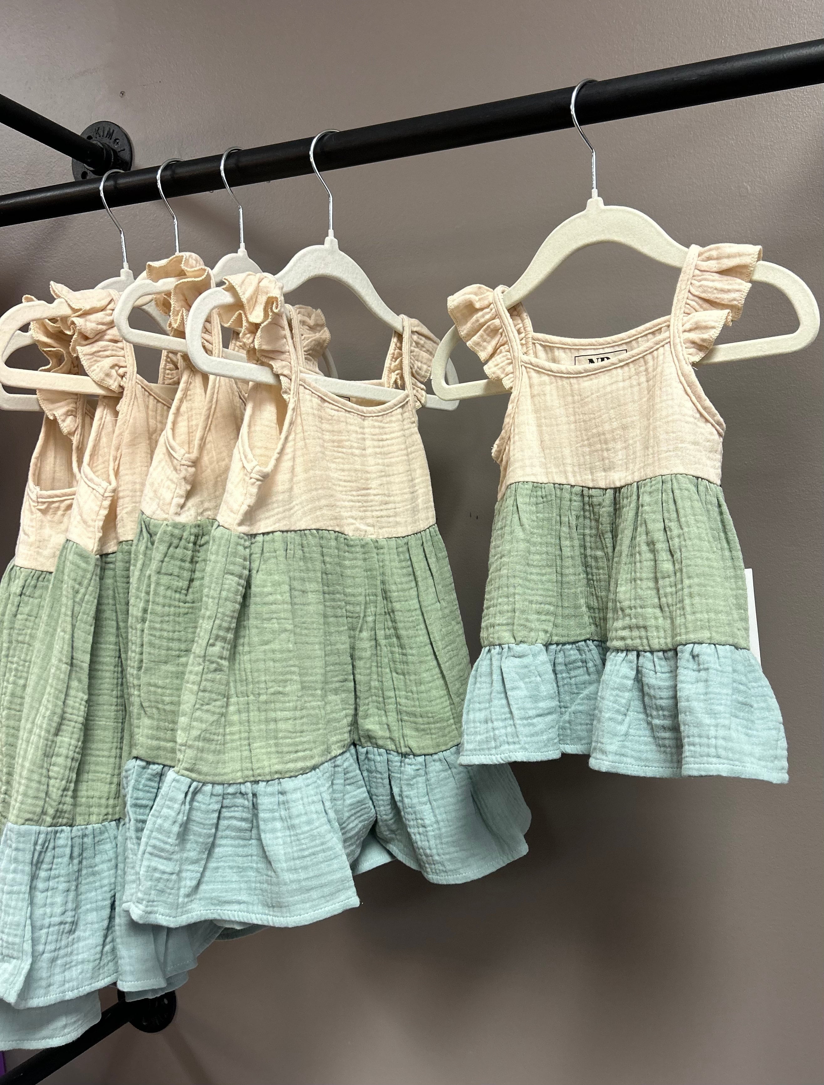 NR DRESS | GREEN SHERBERT