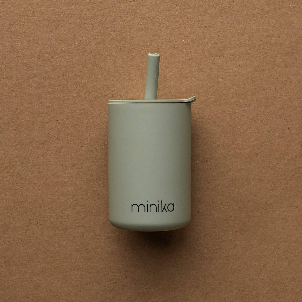 NR MINIKA STRAW CUP + LID | SAGE
